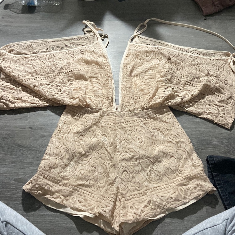 Tobi romper, pink beige color
